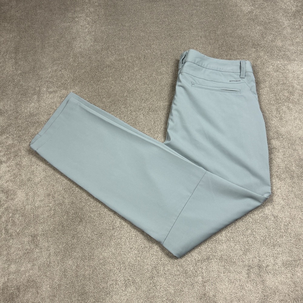 Bonobos Slim Fit Golf Pants Mens 34 X 32 Gray Performance Stretch Chino